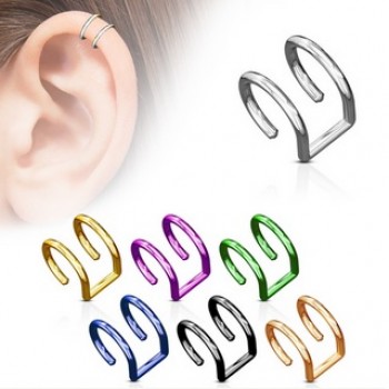 Fake Double Closure Ear Ring